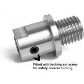 3/4"x 10TPI Female to 1" x 8TPI Male Thread Adaptor, Woodworking Lathe Headstock Spindle Adaptor with Two Nylon Wahers.